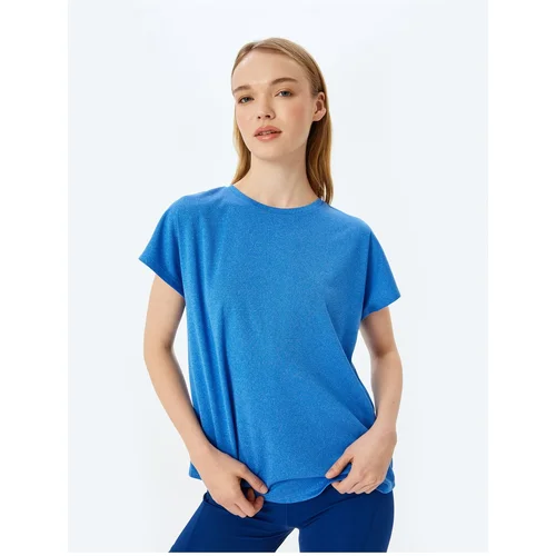 Koton Crew Neck Short Sleeve Oversize Sports T-Shirt