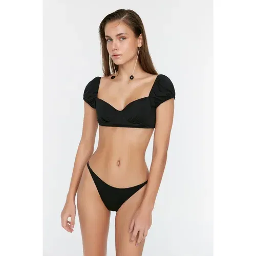 Trendyol Black Low Waist Bikini Bottom