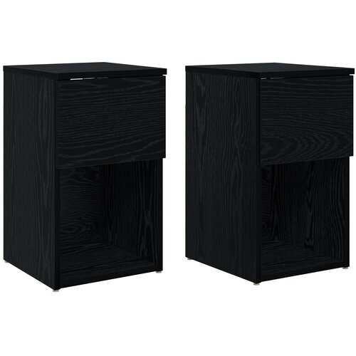 Ormarić za krevet 2 pcs Crni hrast 29 x 31,5 x 49 cm Cene