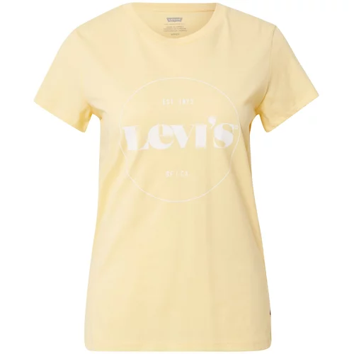 Levi's Majica 'The Perfect Tee' žuta / bijela