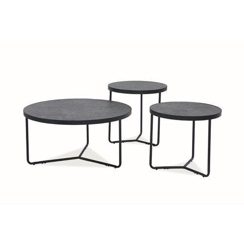  SET STOLIĆA DEMETER BETON/CRNO Slike