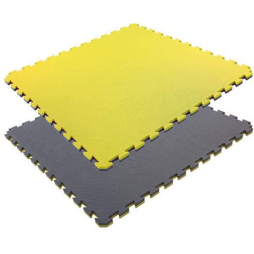 PrideShop Puzzle tatami mats Classic 2,5 cm | Pride - Yellow/gray Cene