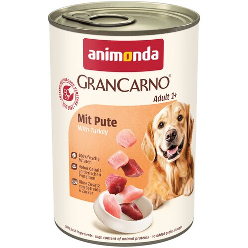 Ekonomično pakiranje animonda GranCarno Original 12 x 400 g - Puretina Cene