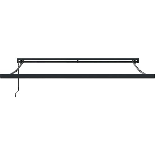 Tenda na uvlačenje žuto-bijela 3,5 x 2,5 m tkanina i aluminij Slike