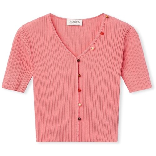 Compania Fantastica Topi & Bluze COMPAÑIA FANTÁSTICA Top 10219 - Pink Rožnata Cene