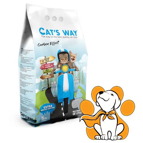 CATS WAY effect 5l, grudvajući posip za mačke od belog bentonita Cene