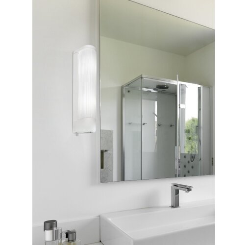 Eglo Bari 1 zidna/2, e14, 2x40w, ip20, d 350, sa utič. Bijela Slike