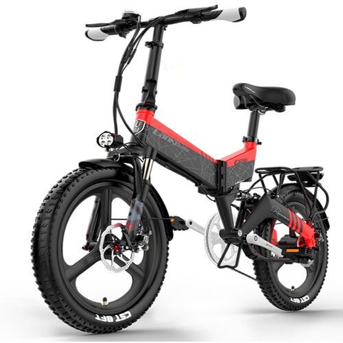 BENFUTO G650 zložljivo električno kolo, 48V 12.8Ah baterija, kenda 20 * 2.40 pnevmatike, hidravlične kolutne zavore, polno vzmetenje(rdeča), (21205864) Cene