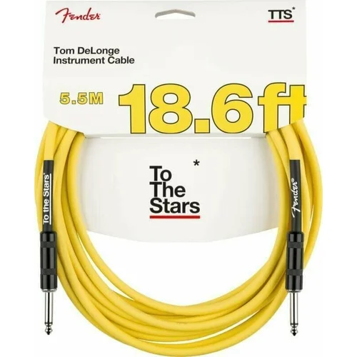 Fender Tom DeLonge 18.6' To The Stars Instrument Cable Žuta 5,5 m Ravni - Ravni