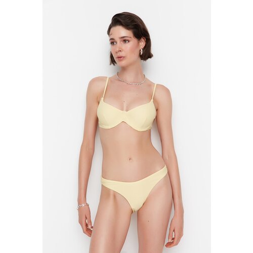 Trendyol Yellow Triangle Bikini Bottoms Cene