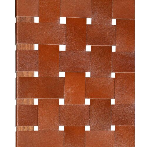  Sklopiva stolica od prave kože smeđa Slike