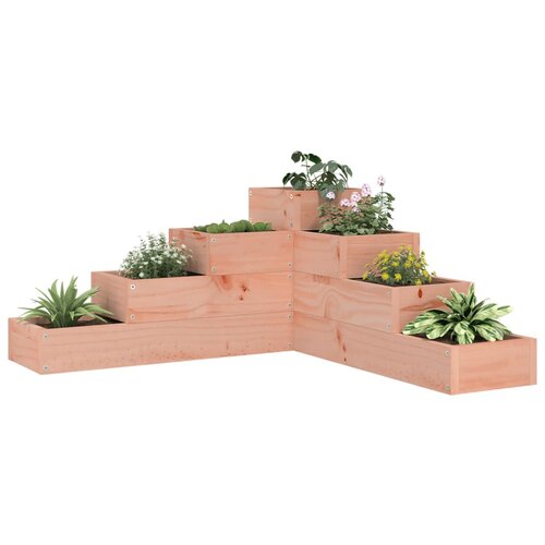 vidaXL Vrtna korita s 4 nadstropji 80,5x79x36 cm trden les douglas Cene