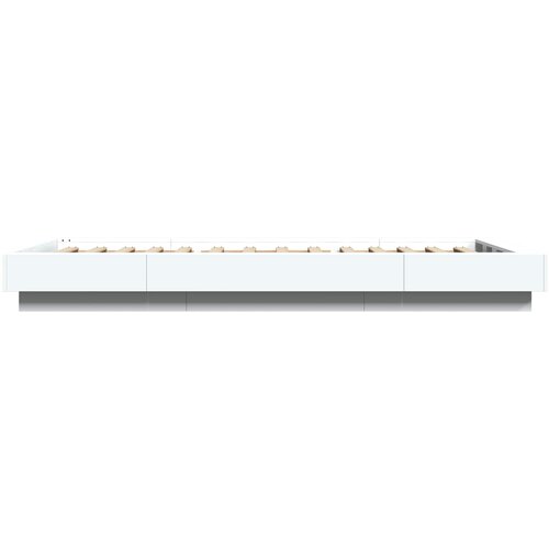  Okvir kreveta za pod Bijela 80 x 210 cm Konstruirano drvo Slike