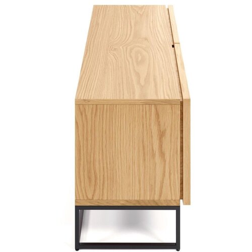 Kave Home TV omarica v hrastovem dekorju v naravni barvi 112x51x42 cm Taiana &amp;ndash; Slike