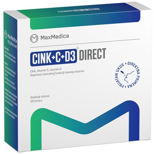 Max Medica cink + c + D3 direkt kesice 20/1 Slike