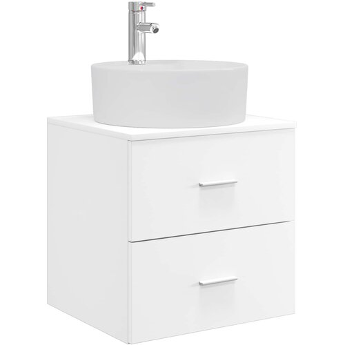  Umivaonik s policom Bijela 49,5 x 44,5 x 65 cm Slike
