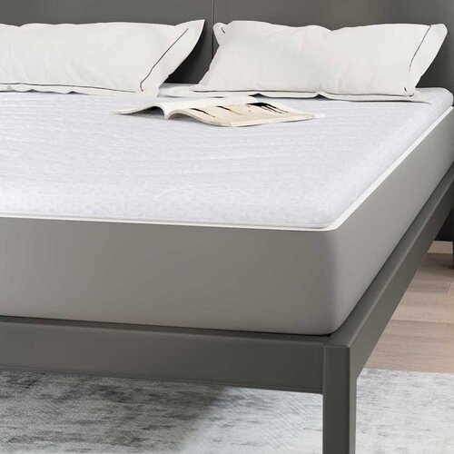  Nadmadrac Bijelo 160 x 200 cm Pleteno platno Slike