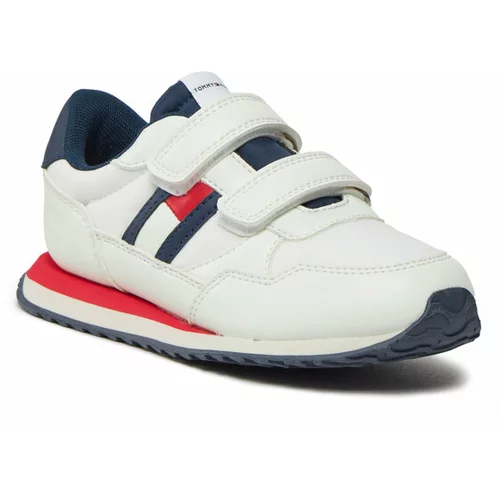 Tommy Hilfiger Superge Flag Low Cut Velcro Sneaker T1B9-33129-0208 S Bela