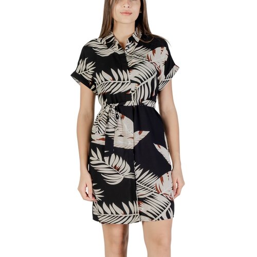 Vero_Moda Kratke obleke Vmeasy Joy S/S Shirt Wvn Ga 10302043 Bež Cene
