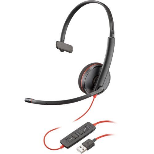 Poly hp blackwire C3210 usb-a black headset (bulk), black 77R24A6 Slike
