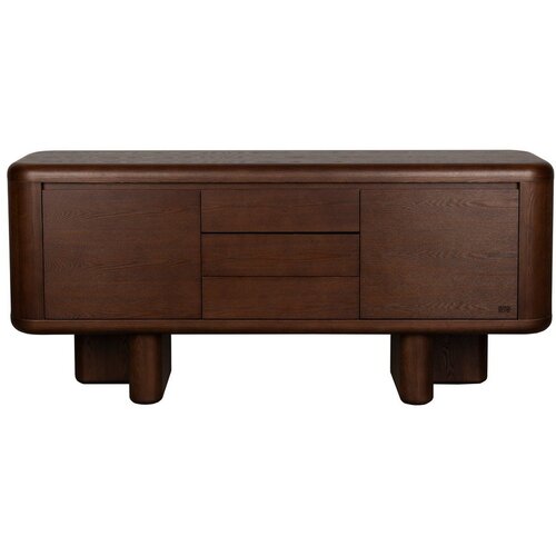 Dutchbone Komoda v jesenovem dekorju v temni naravni barvi 160x72x40 cm Herman &ndash; Cene