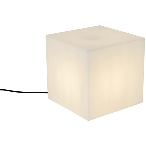 QAZQA Smart buitenlamp wit 30 cm vierkant incl. LED A60 IP44 - Nura Slike