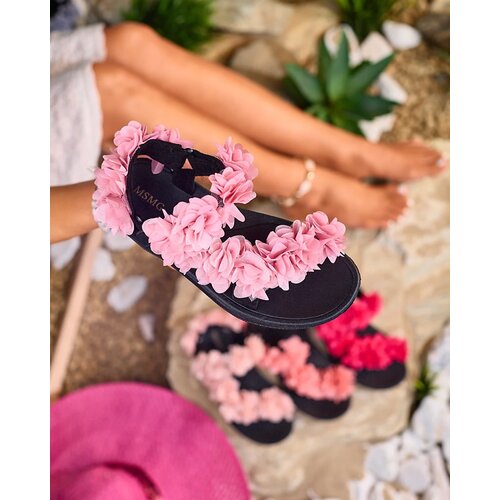 Resti Pink women's sandals with flowers Alferroy Cene