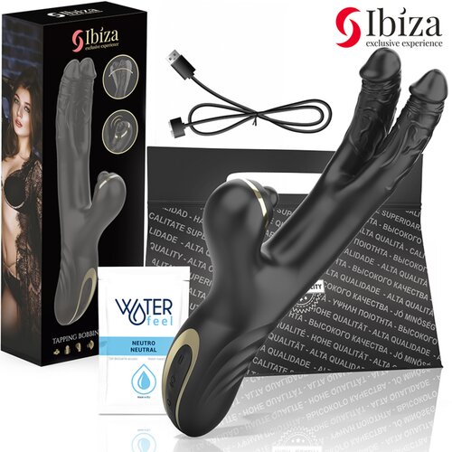 Ibiza Two Dragons Double Vibrator Black Slike