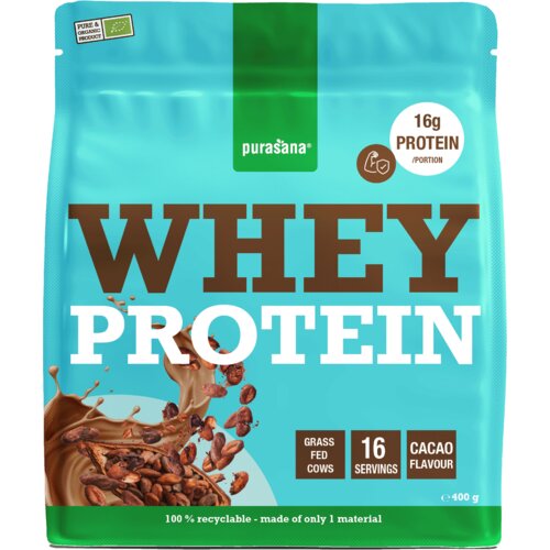 Purasana Whey proteinski prah, bio - Cocoa Slike