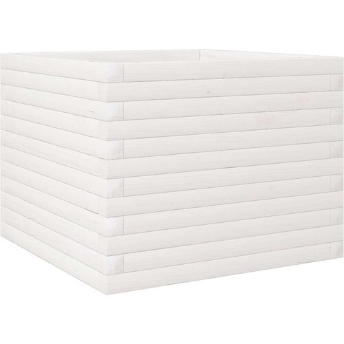  Vrtna sadilica bijela 60x60x45 5 cm od masivne borovine Slike