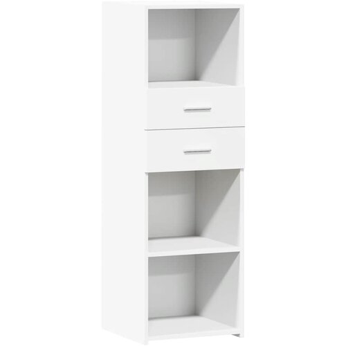 Maison Chic Visoka omara - Komoda - Predalnik bela 40x42,5x124 cm inženirski les, (21718805) Slike