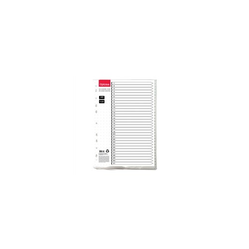 Optima Pregrada kartonska 1-31 A4 PP bijela Cijene