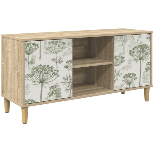 vidaXL TV ormar GOTHA 102 x 33 x 50 cm Sonoma Konstruirano drvo - Zeleni uzorak drveta Cene
