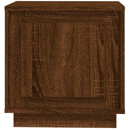  Noćni ormarić smeđeg hrasta 44x35x45 cm konstruirano drvo Slike