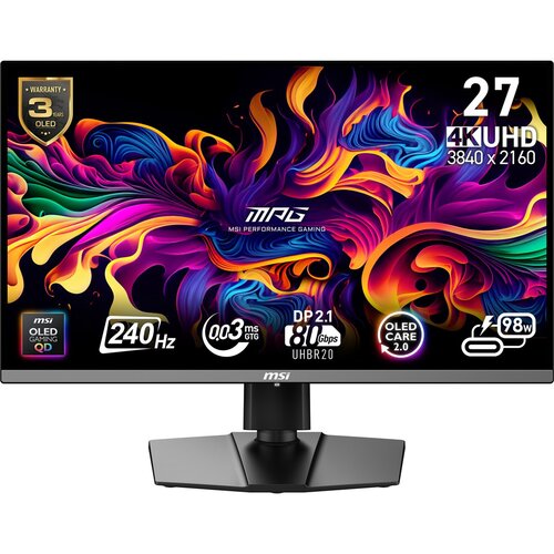 MSI MPG 272URXDE QD-OLED computer monitor 67.3 cm (26.5) 3840 x 2160 pixels 4K Ultra HD Black Cijene