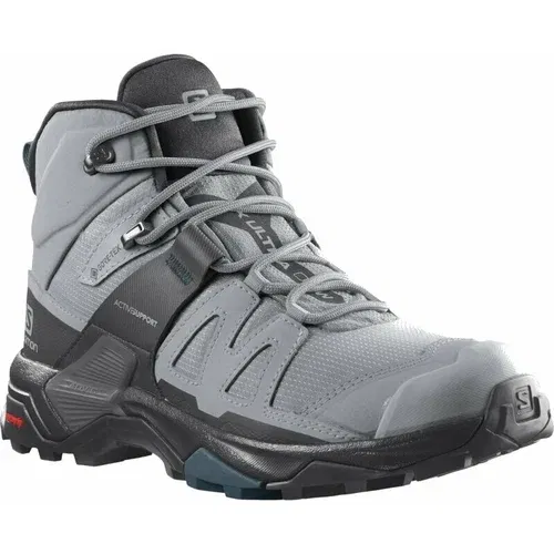 Salomon Ženski pohodni čevlji X Ultra 4 Mid GTX W Quarry/Black/Legion Blue 40