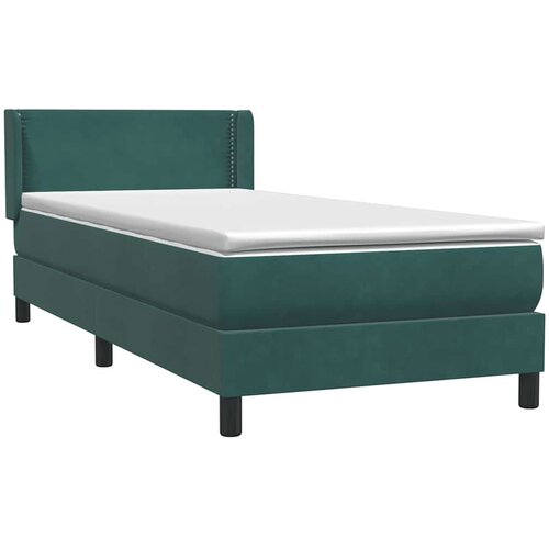 Box Spring krevet s madracem tamnozeleni 80x220 cm bar&amp;scaron;un Slike