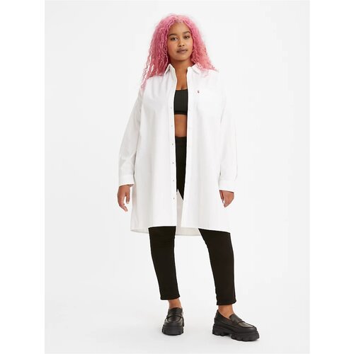 Levi's Levi&#39;s White Women&#39;s Shirt Dress Levi&#39;s® - Women Cene