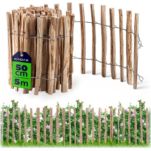 KADAX Ograja iz leskovih letev, zložljiva za&scaron;čitna vrtna ograja 500x50 4-6 cm, (5000358156) Cene