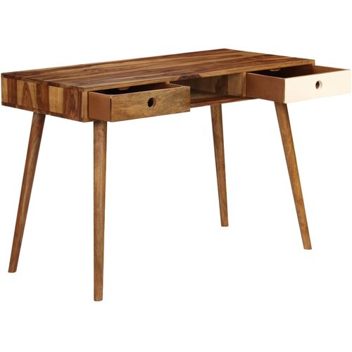  Pisaći stol od masivnog drva akacije 110 x 55 x 76 cm Slike