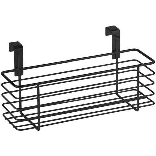 Wenko crna viseća metalna košara za vrata Slim, 24 x 10 cm Cene