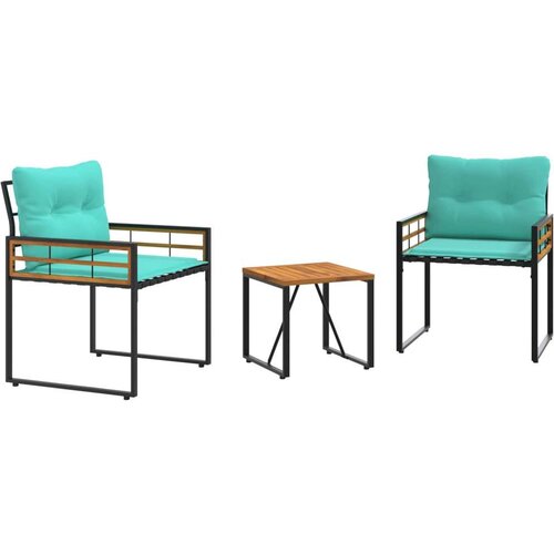  Set vanjskog namje&amp;scaron;taja s jastukom 3 pcs Tirkizna Slike