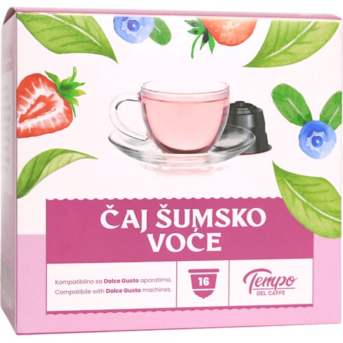TEMPO DEL CAFFE Kapsule za Dolce Gusto Čaj sa &scaron;umskim voćem, 16 kapsula Cene