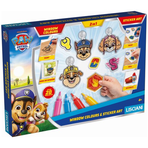 Lisciani Paw Patrol Boje za prozore sa nalepnicama Slike