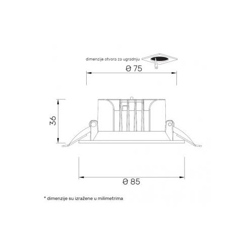 Dawn led svetiljka HSM-DL00812 (bela) Slike