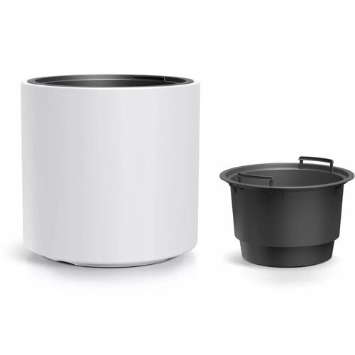 Prosperplast HEOS DBHER300-S449 tegla za cvijeće s umetkom 19 L &amp;ndash; &amp;Oslash; 29,8 &amp;times; 29 cm, UV i mraz otporna, bijela Slike