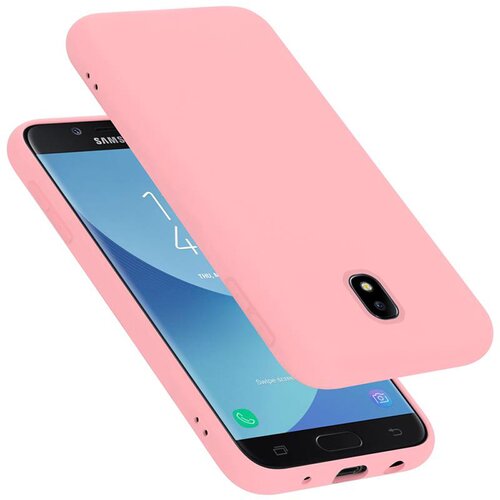 Cadorabo Ohi&amp;scaron;je združljiv s Samsungom v tekoči roza barvi - za&amp;scaron;čitni pokrov iz fleksibilnega silikona TPU, (20583925) Slike