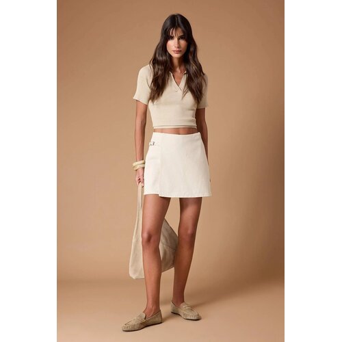 TRENDYOLMILLA Ženski &amp;scaron;orc TWOSS25SR00200, Krem Slike