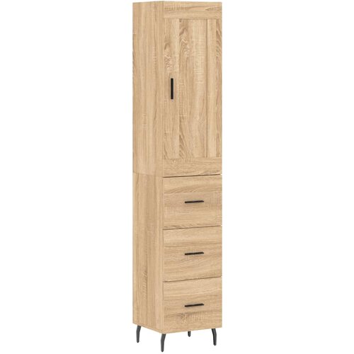 vidaXL Visoka omara sonoma hrast 34,5x34x180 cm inženirski les, (20819058) Cene