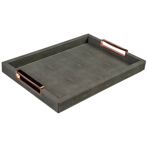 Evviva Pladenj Ecopel 40x28cm / pravokoten / siv / imitacija usnja, (5000267725) Cene